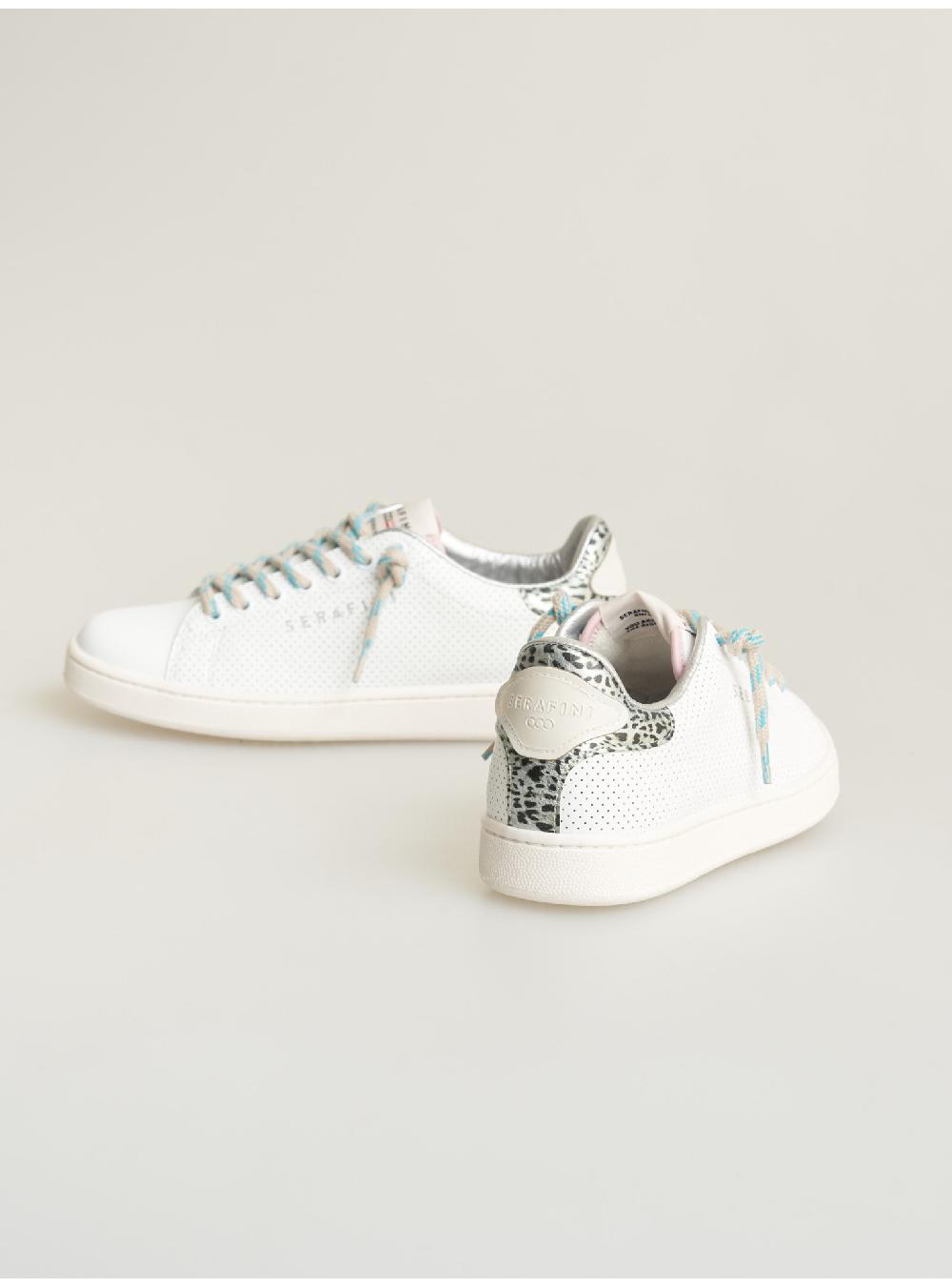 Serafini sneakers donna in pelle pelle laminata pelle perforata Serafini Shop Nuova