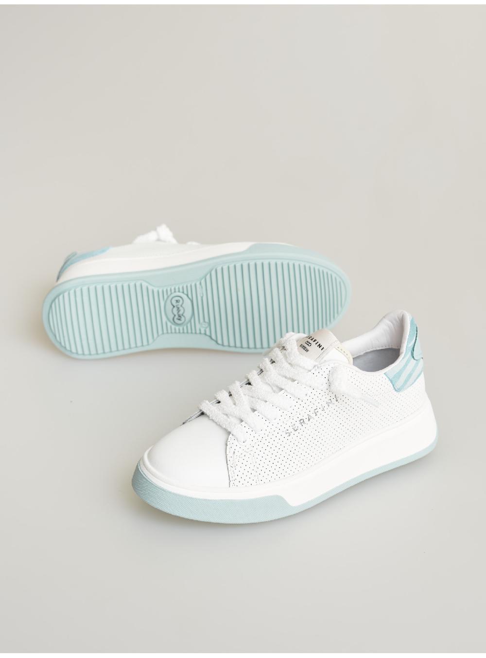 Serafini sneakers donna in pelle pelle laminata pelle perforata Serafini Shop Moda