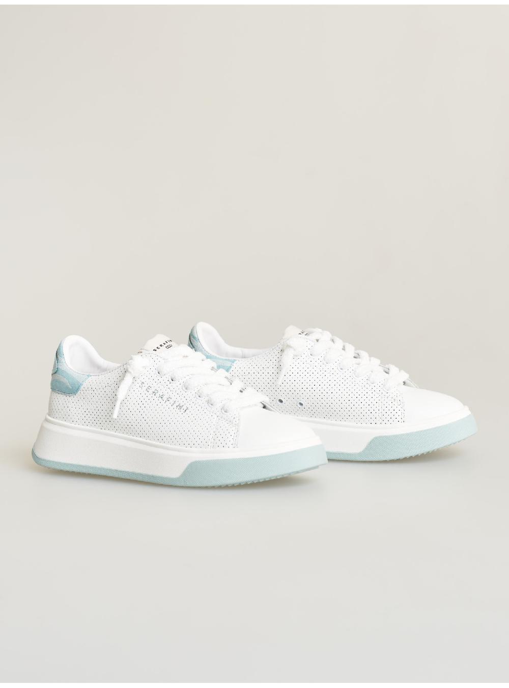 Serafini sneakers donna in pelle pelle laminata pelle perforata Serafini Shop Moda
