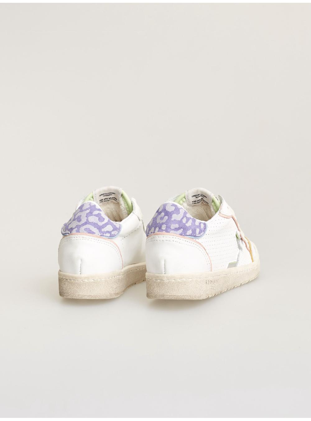 Serafini sneakers donna in pelle pelle laminata pelle perforata Serafini Shop Italy