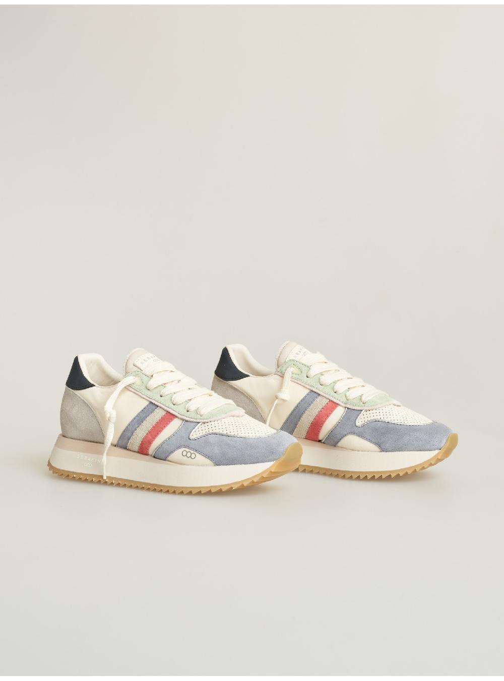 Serafini sneakers donna in pelle pelle perforata scamosciato Serafini Shop 2025
