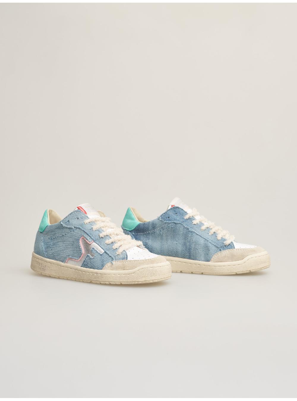 Serafini SAN DIEGO LOW - JEANS WHITE GREEN Serafini Shop Convenienza