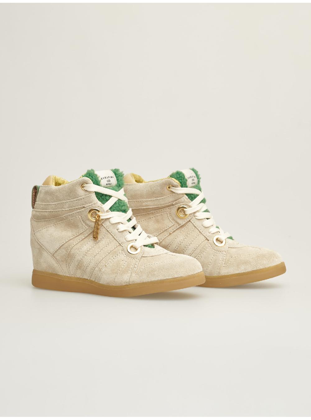 Serafini zeppa interna donna in scamosciato nabuck shearling Serafini Shop Online