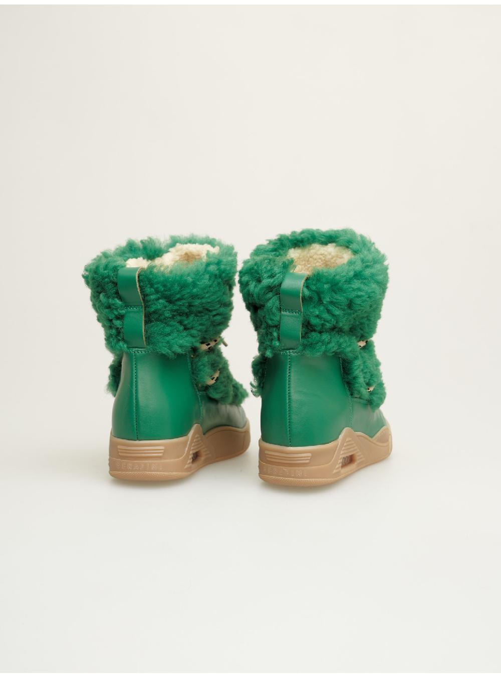 Serafini boots donna in shearling scamosciato Serafini Shop Outlet