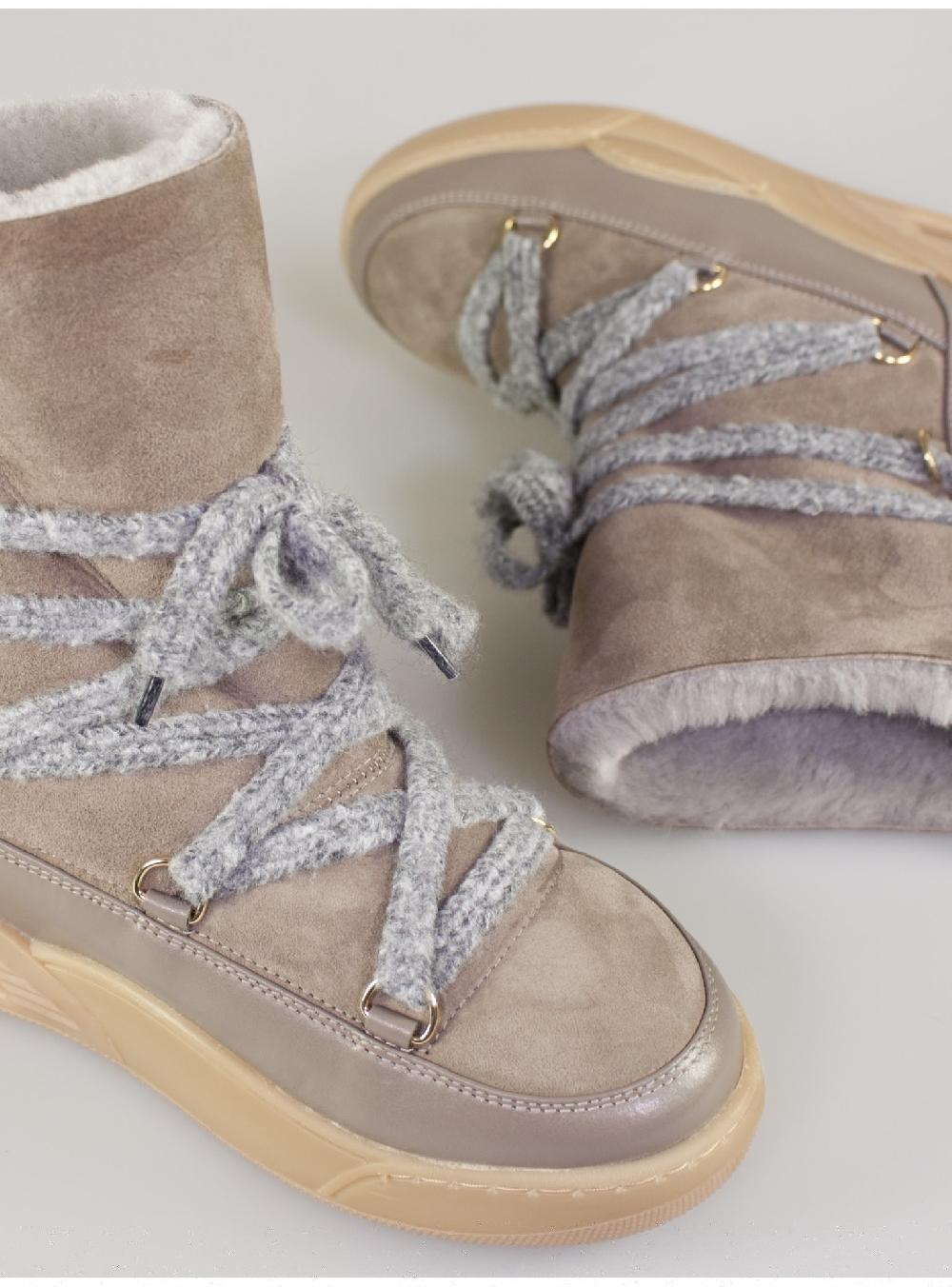 Serafini boots donna in shearling scamosciato Serafini Shop Saldi
