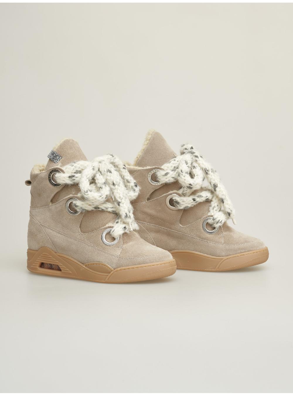 Serafini zeppa interna donna in pelle scamosciato pelle laminata Serafini Shop Vendita Calda