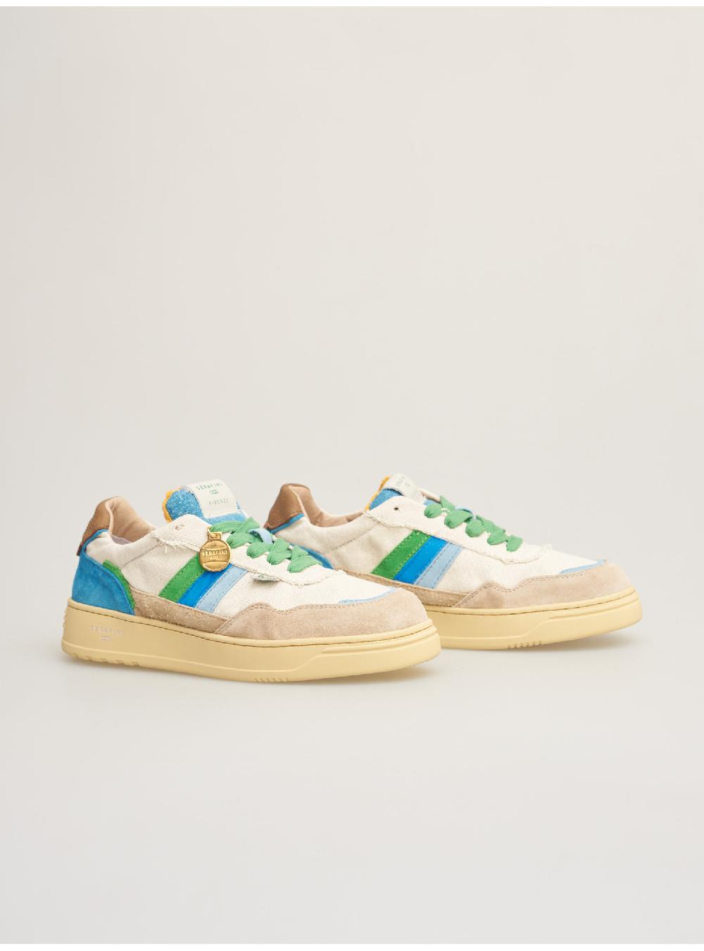Serafini FIRENZE - MILK-CANVAS BLUE Serafini Shop Offerta esclusiva