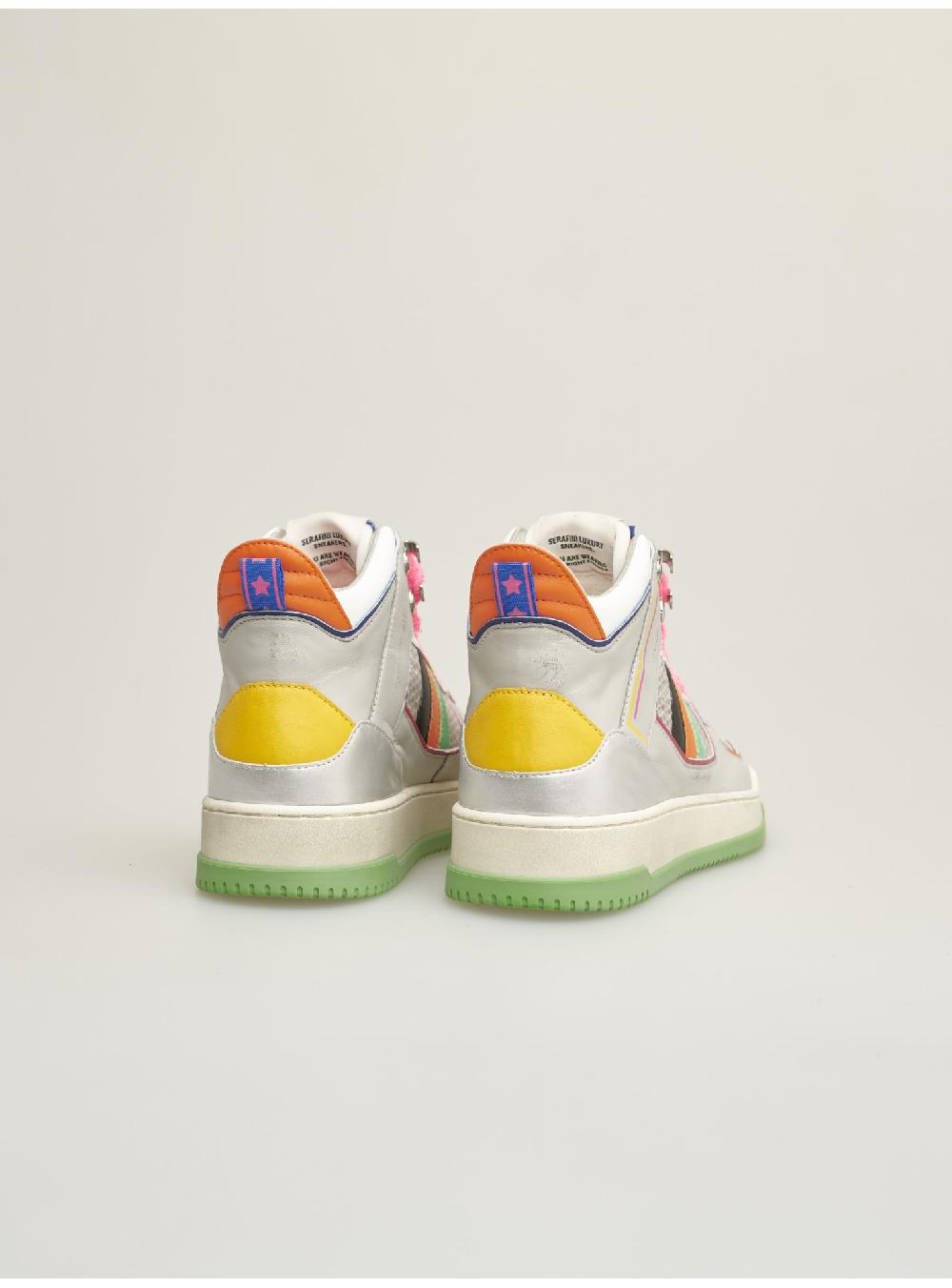 Serafini sneakers donna in pelle pelle laminata scamosciato tessuto a rete Serafini Shop Smaltimento dello stoccaggio