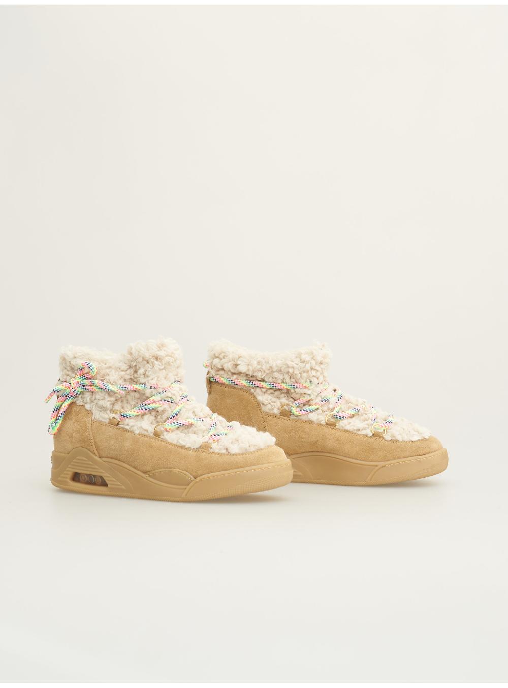 Serafini MOON CUT LOW - ECO-ASTRAKAN BEIGE GRANOLA Serafini Shop Offerte speciali