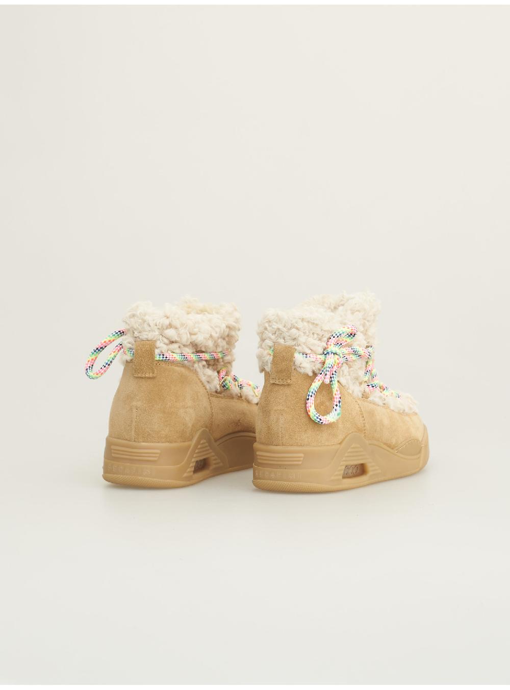Serafini MOON CUT LOW - ECO-ASTRAKAN BEIGE GRANOLA Serafini Shop Offerte speciali