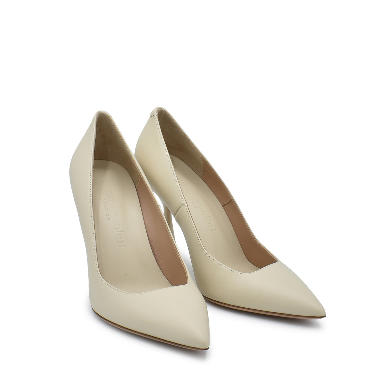 Sergio Levantesi Kira. Cachemire dune calf leather pumps Acquista Ora