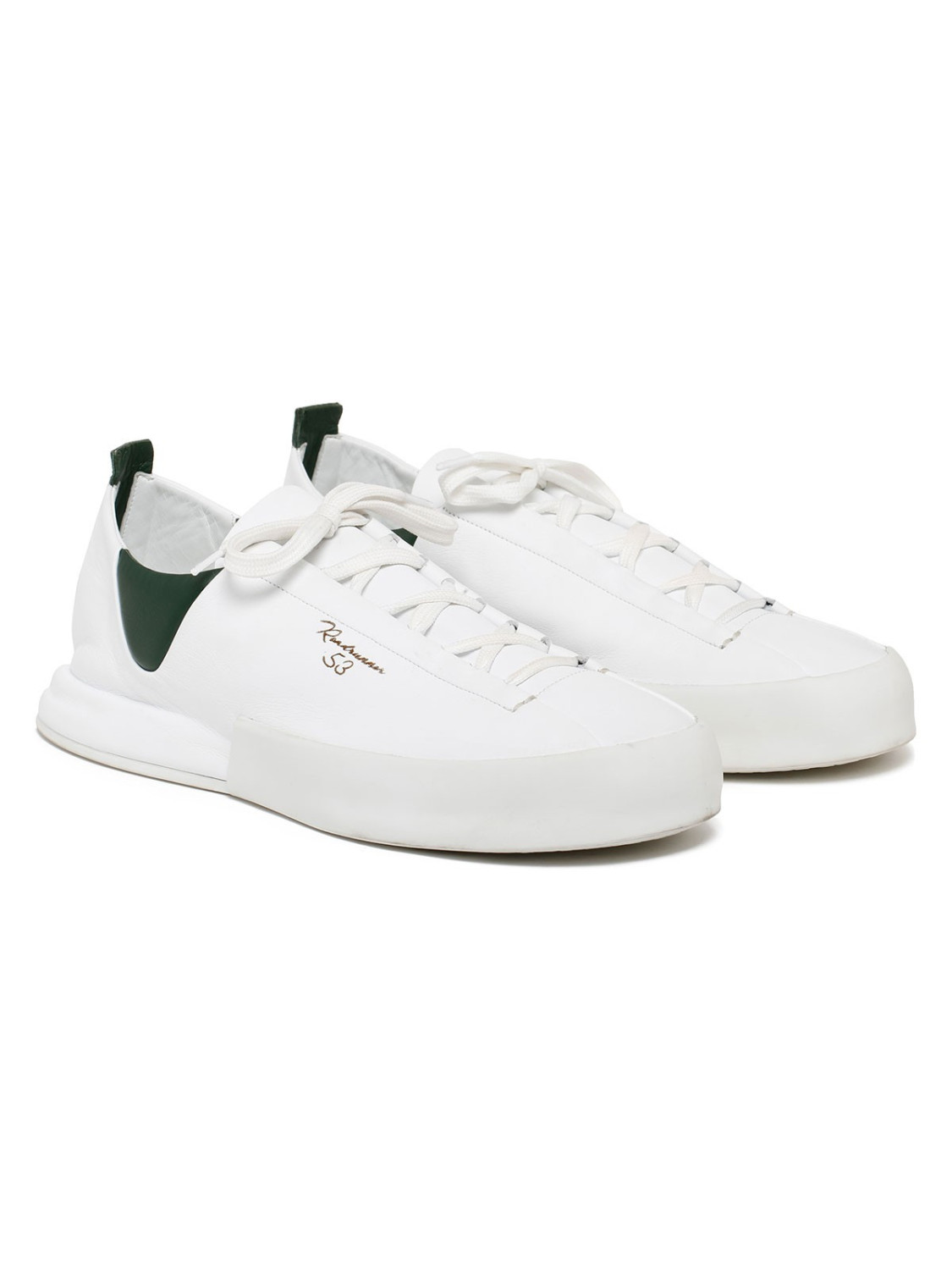 Silvano Sassetti Sneakers Durante bianco e verde Offerta