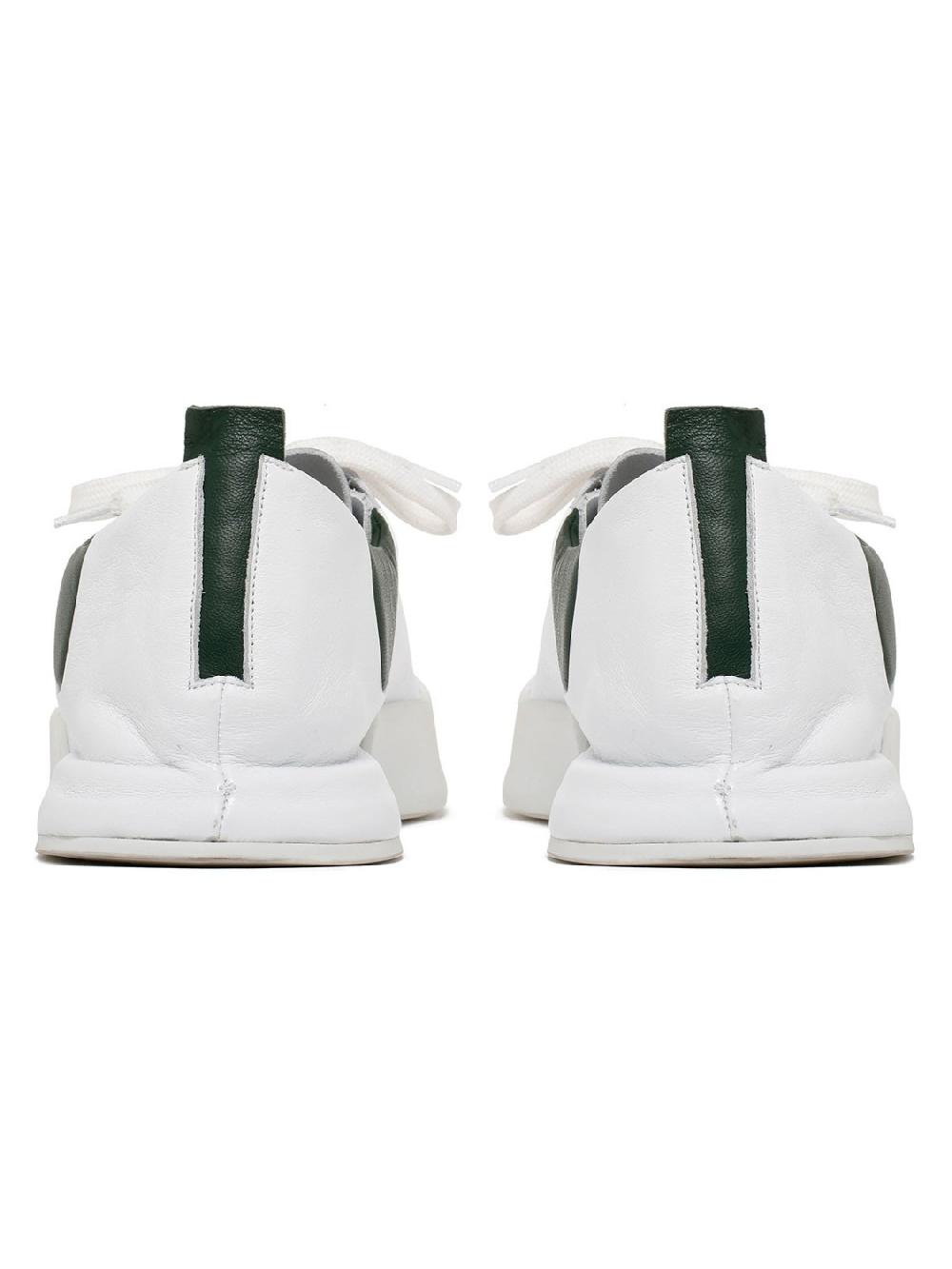 Silvano Sassetti Sneakers Durante bianco e verde Offerta
