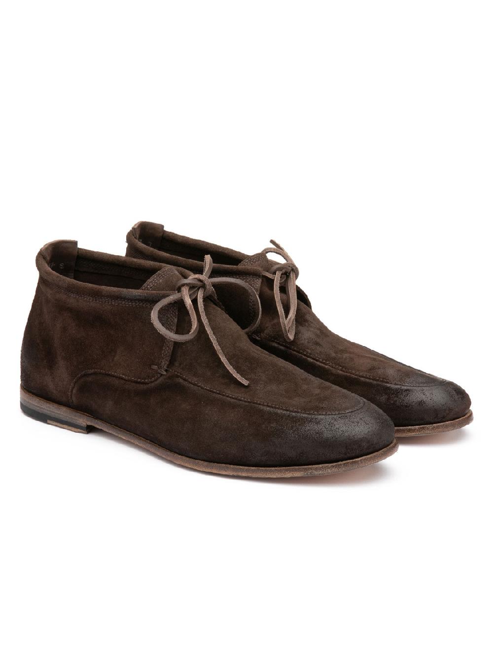 Silvano Sassetti Stivaletti Chukka in suede marrone scuro In Vendita