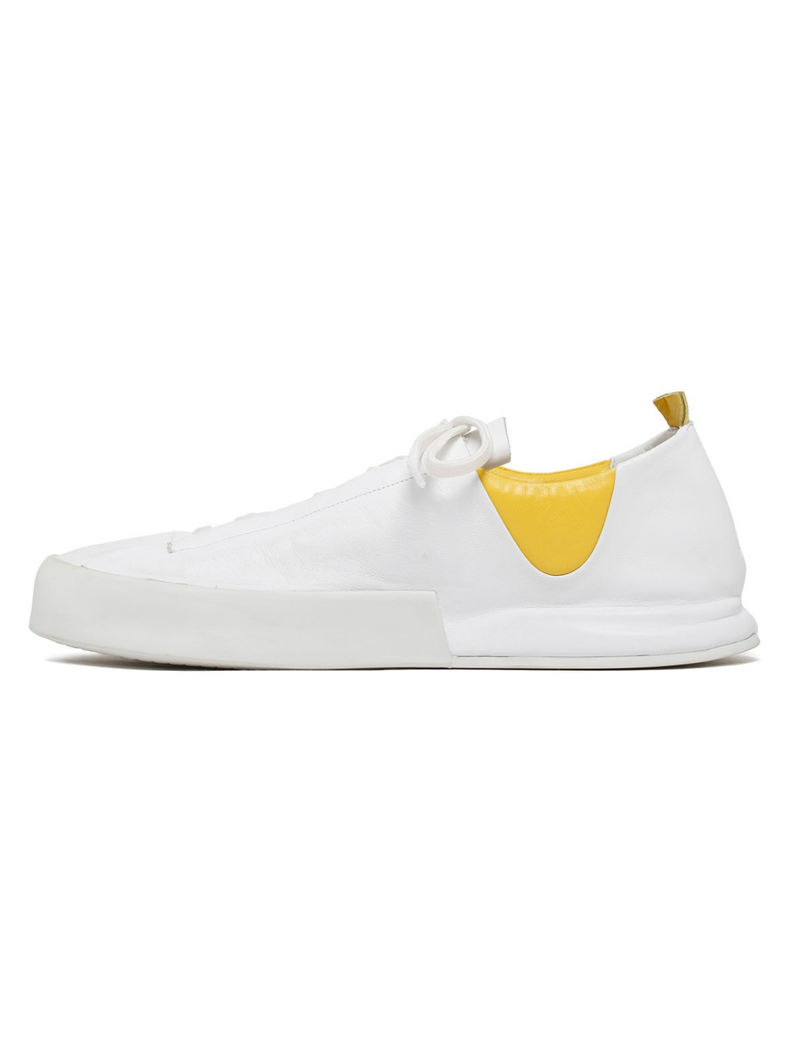 Silvano Sassetti Sneakers Epis bianco e giallo Offerte