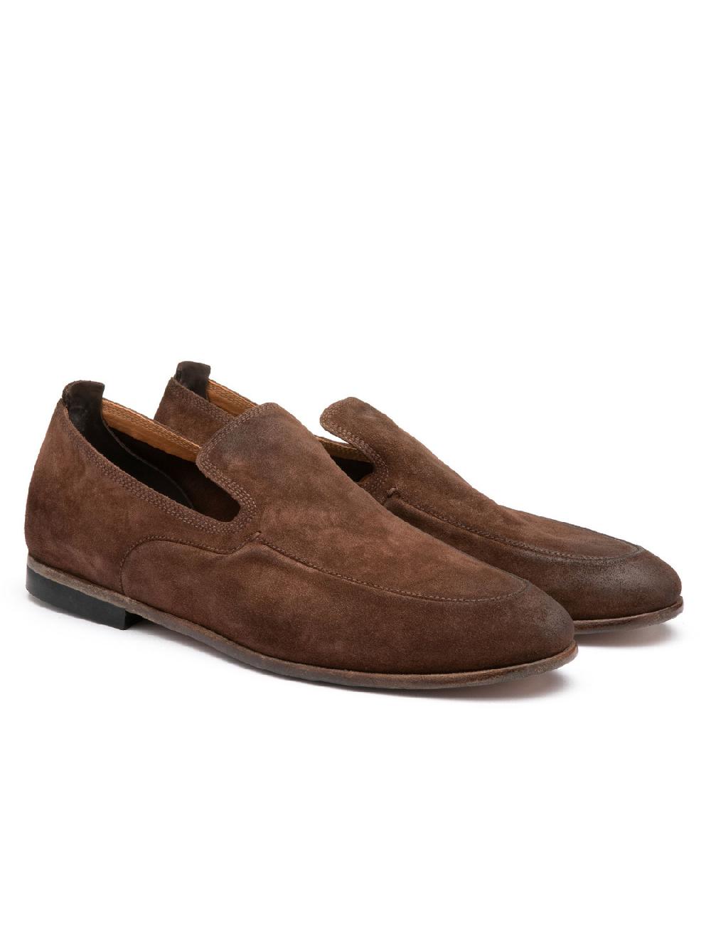 Silvano Sassetti Mocassini in suede marrone 2025