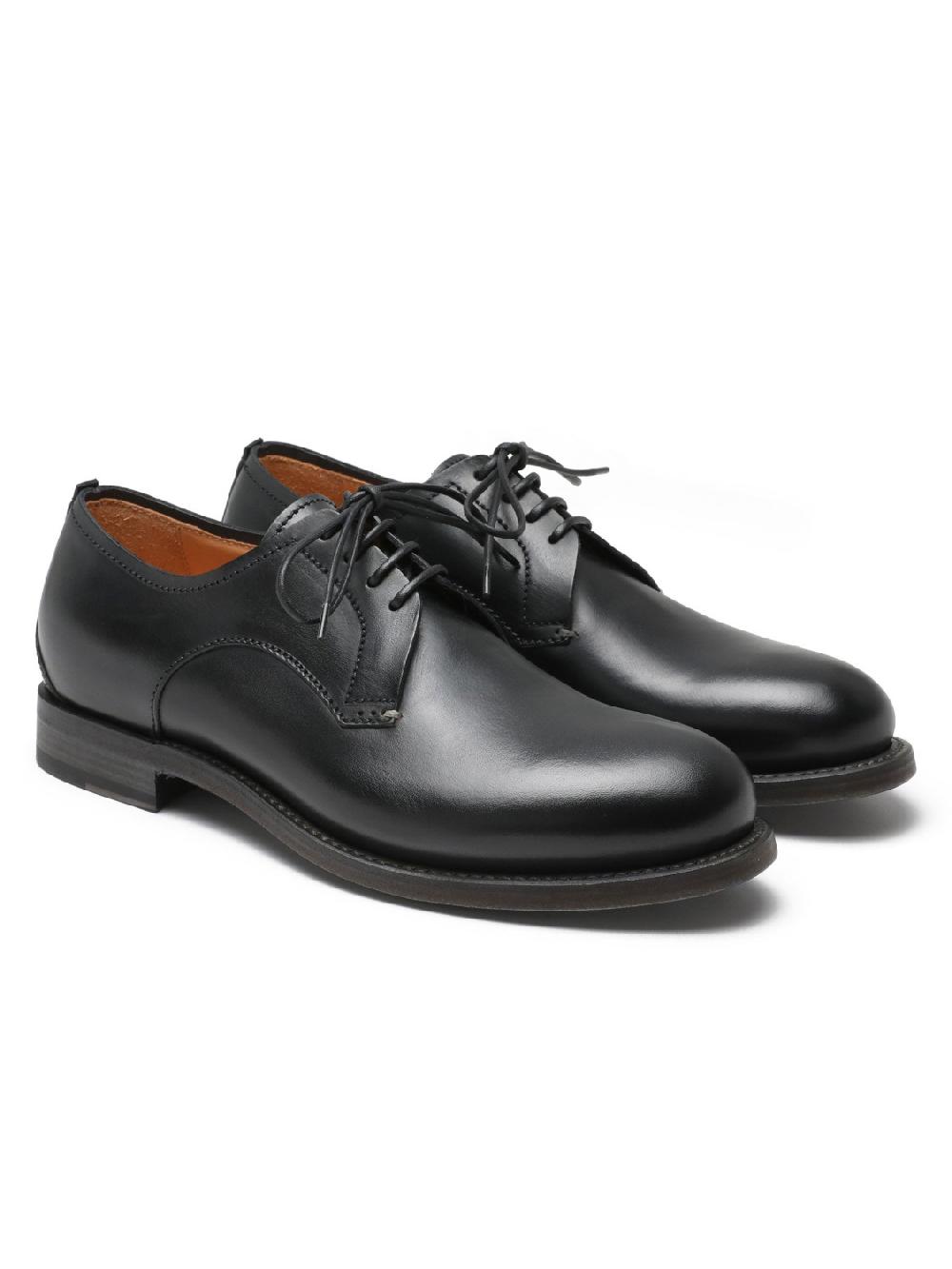 Silvano Sassetti Scarpe Derby in pelle nera In Linea