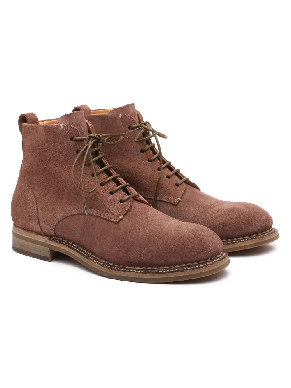 Silvano Sassetti Stivaletti in suede marrone Nuovo