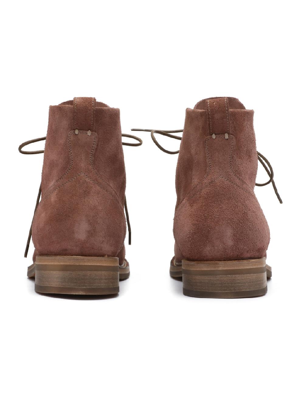 Silvano Sassetti Stivaletti in suede marrone Nuovo