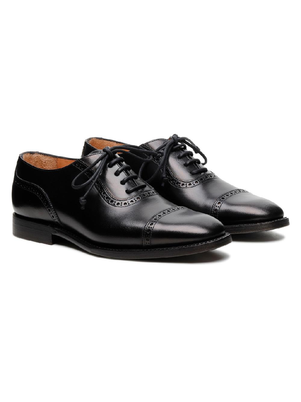 Silvano Sassetti Scarpe stringate Lione in pelle nera Pezzi Unici