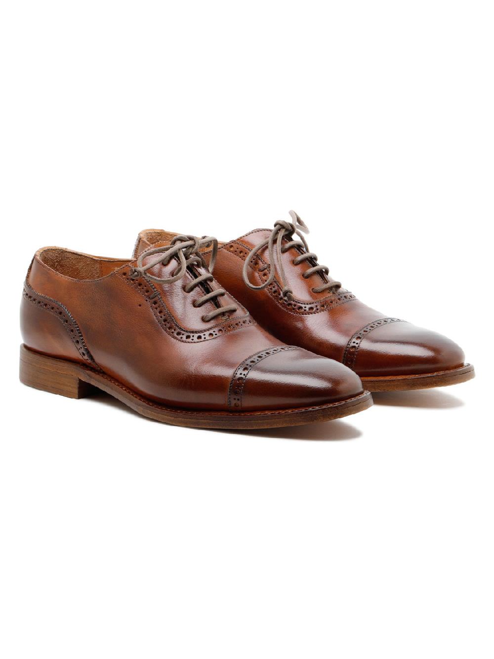 Silvano Sassetti Scarpe stringate Lione in pelle marrone Soddisfazione Garantita