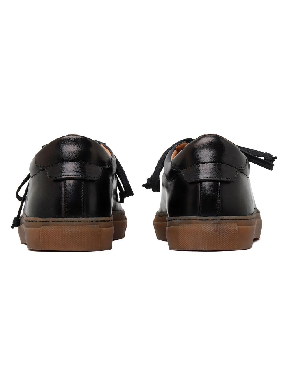 Silvano Sassetti Sneaker Romilly in pelle nera Qualità Garantita