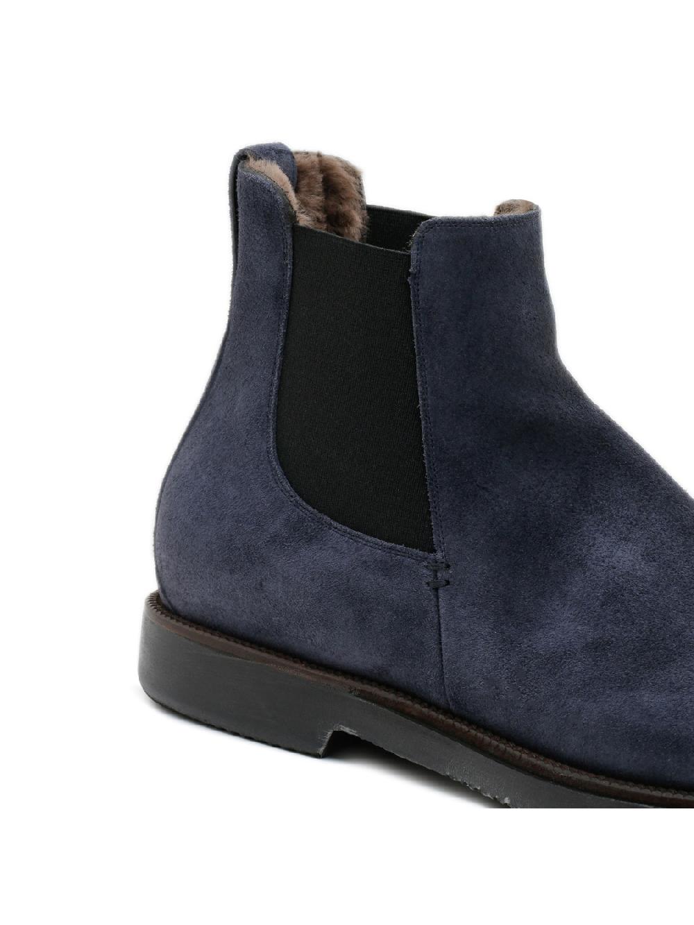 Silvano Sassetti Stivaletti in suede blu Convenienza