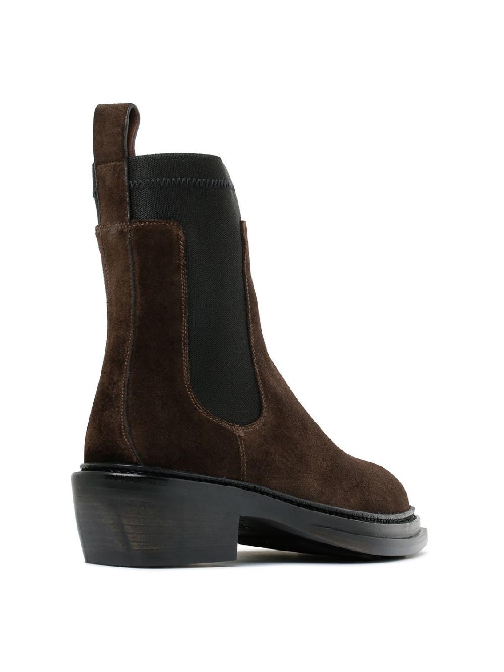 Silvano Sassetti Stivaletti in suede marrone scuro Discount Store per i nuovi prodotti