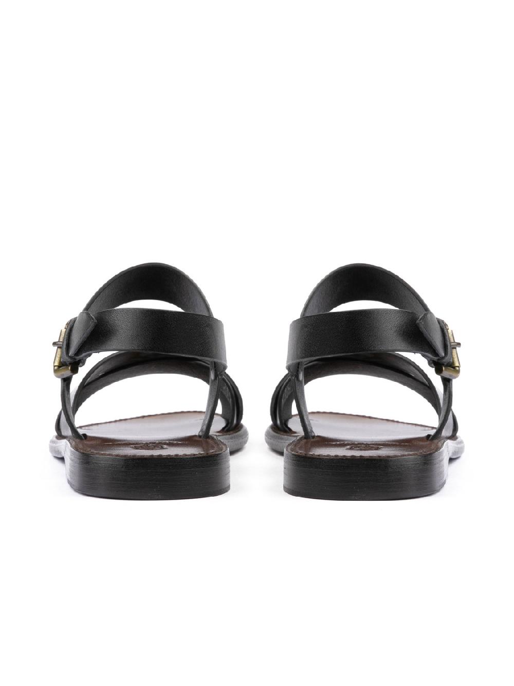 Silvano Sassetti Sandali in pelle nera Outlet
