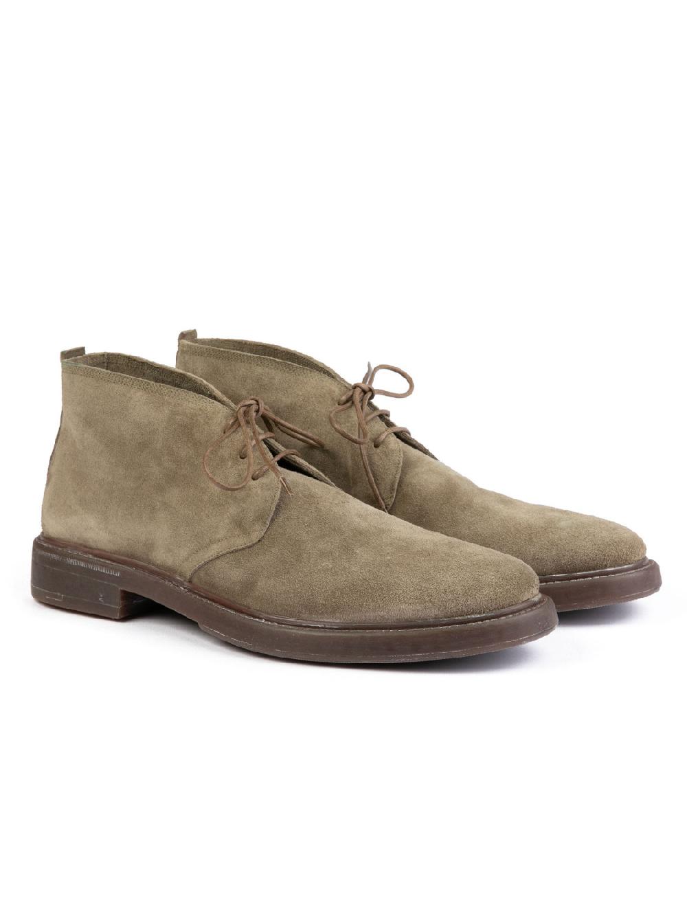 Silvano Sassetti Polacchini in suede color tortora Saldi
