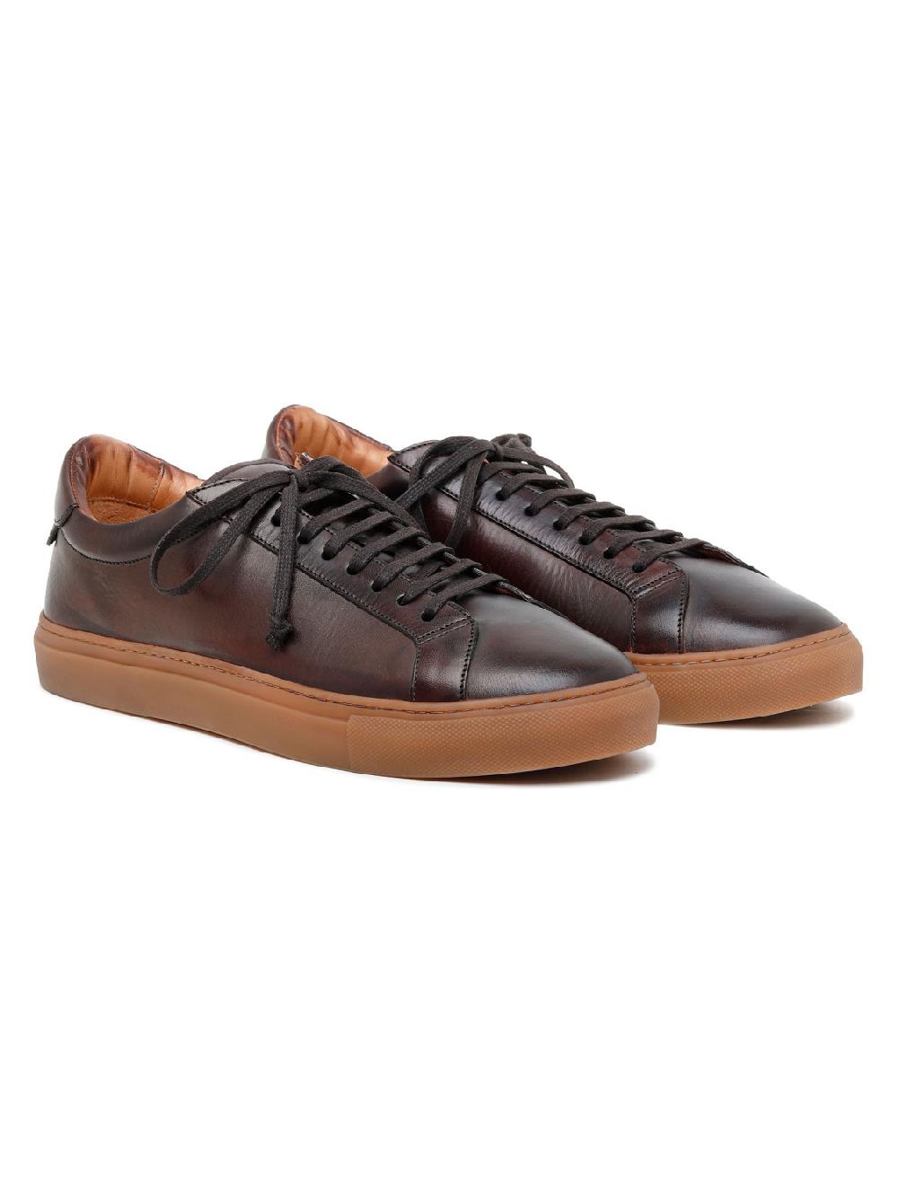 Silvano Sassetti Sneaker Romilly in pelle marrone scuro I Più Venduti
