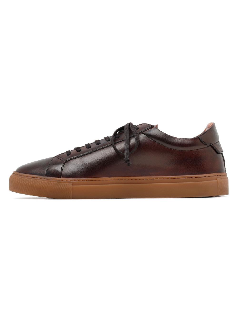 Silvano Sassetti Sneaker Romilly in pelle marrone scuro I Più Venduti