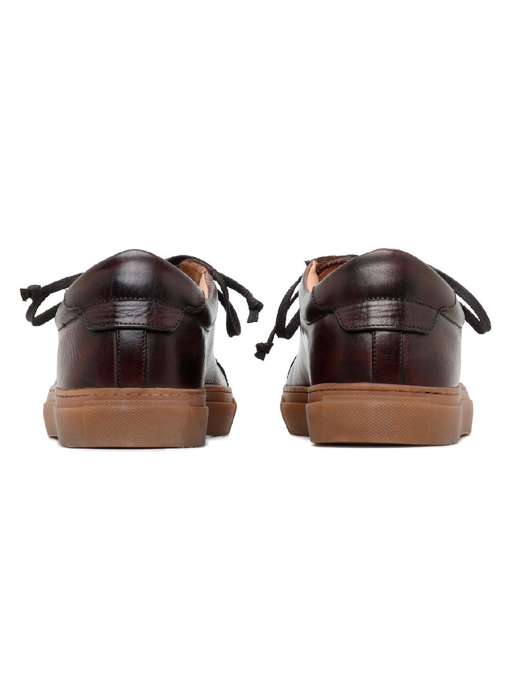 Silvano Sassetti Sneaker Romilly in pelle marrone scuro I Più Venduti