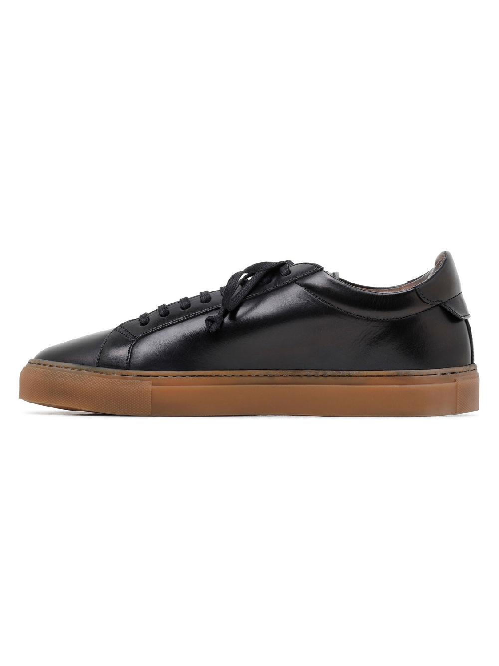 Silvano Sassetti Sneaker Romilly in pelle nera Vendite Flash