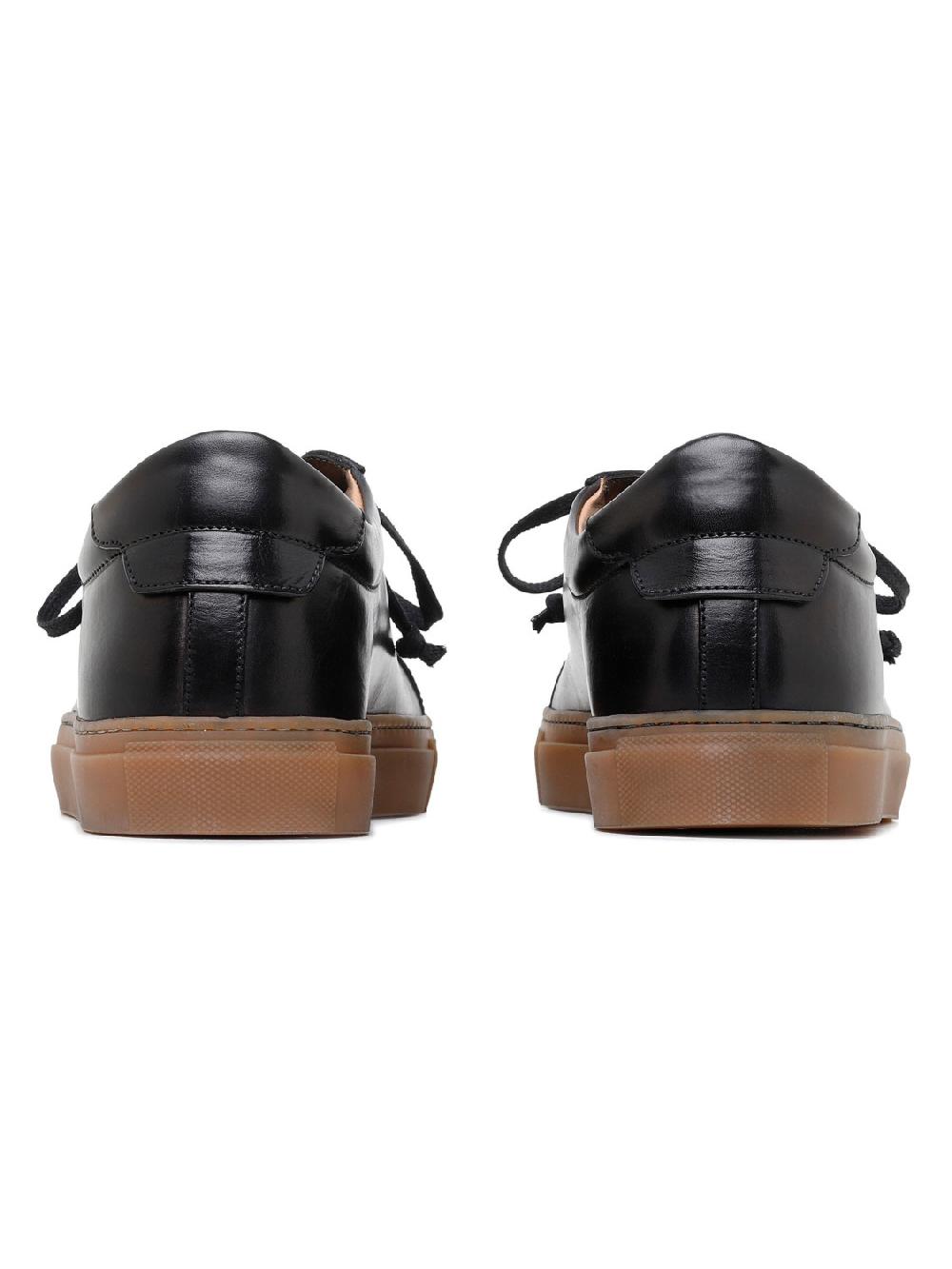 Silvano Sassetti Sneaker Romilly in pelle nera Vendite Flash