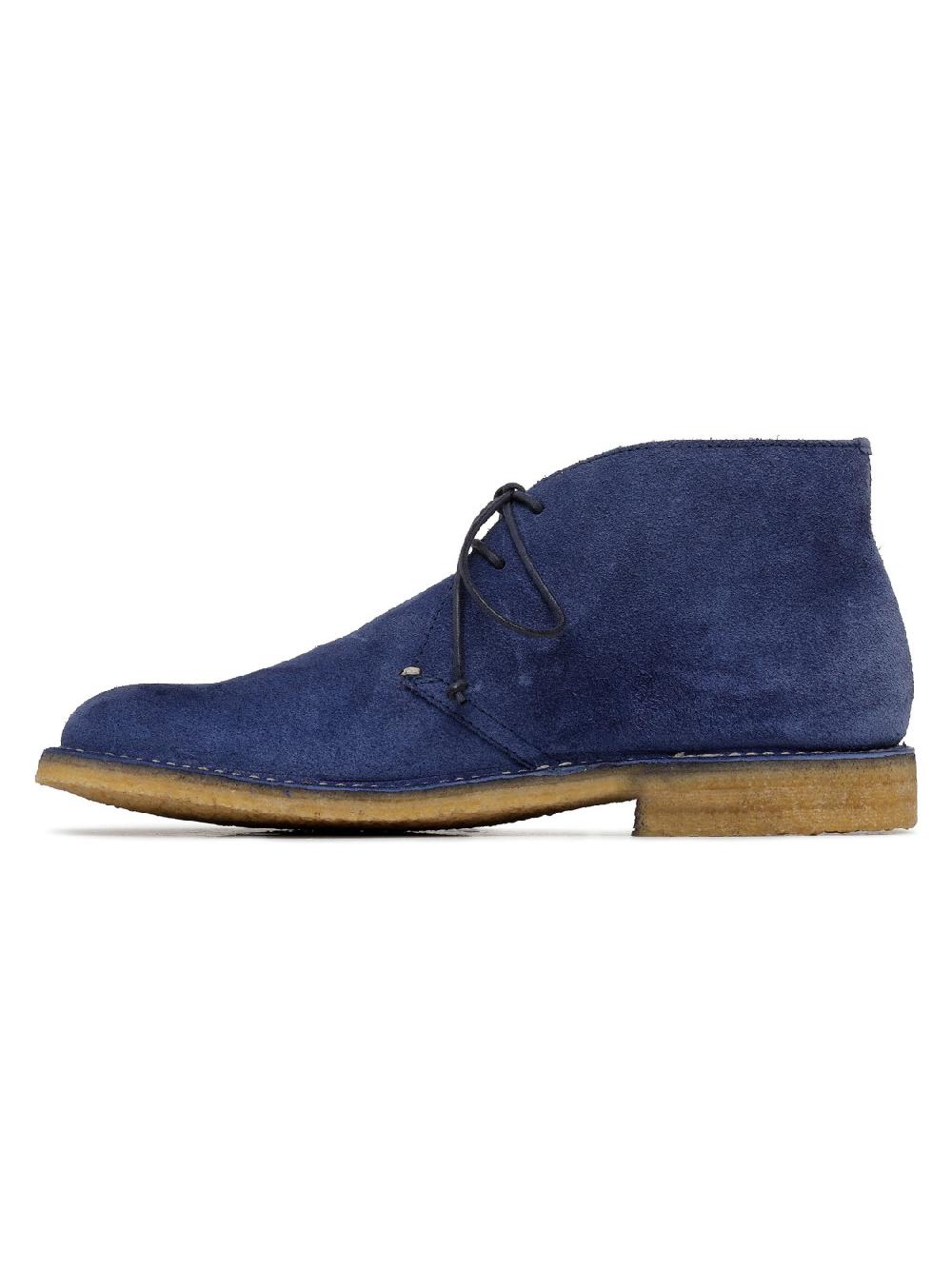 Silvano Sassetti Stivaletti Londra in camoscio blu Moda
