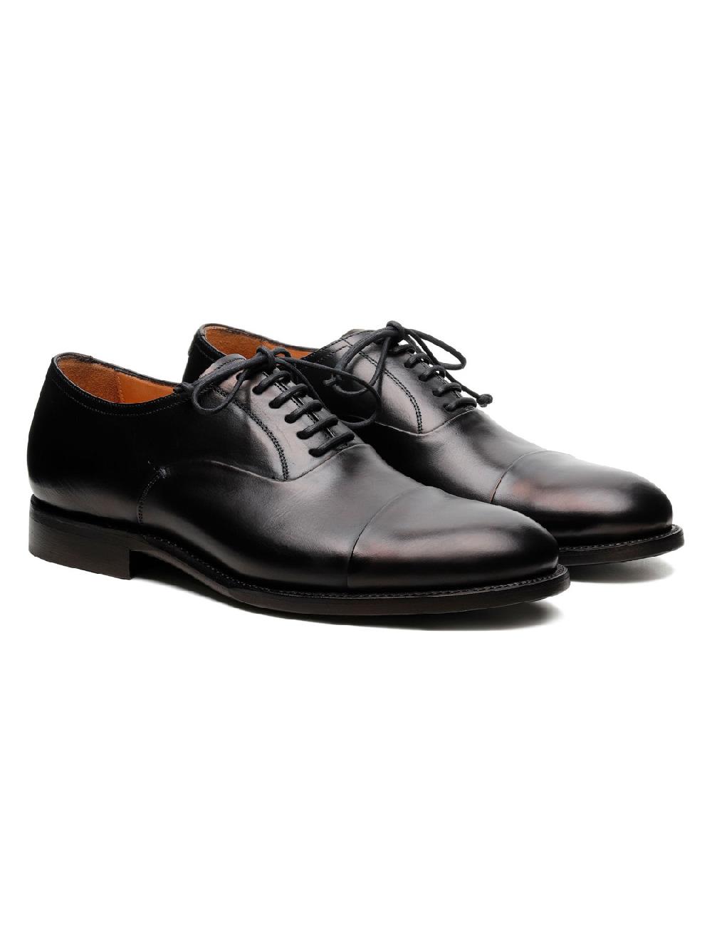 Silvano Sassetti Scarpe Derby Parigi in pelle nera Italia
