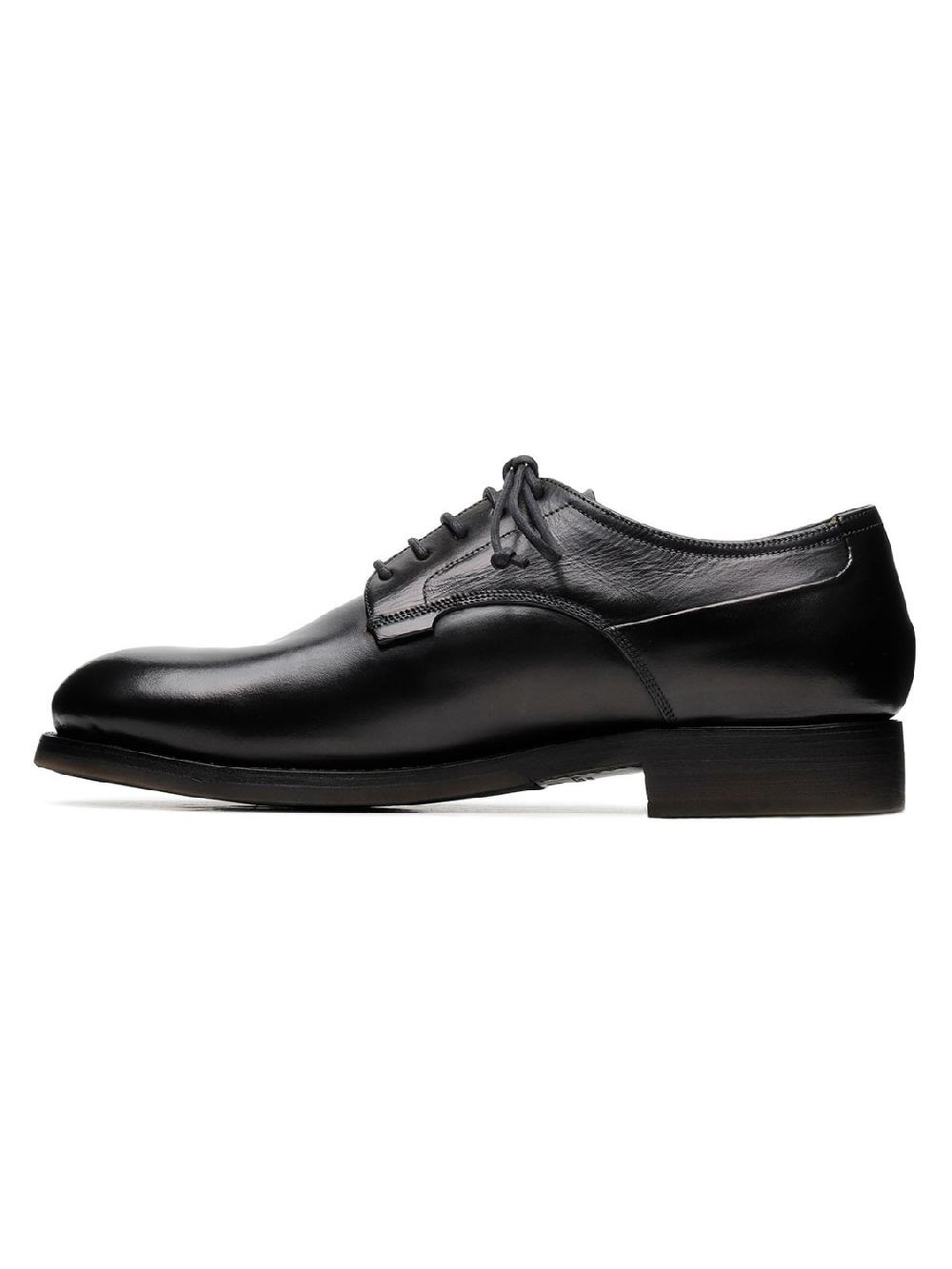 Silvano Sassetti Scarpe Derby Zurigo in pelle nera 2025