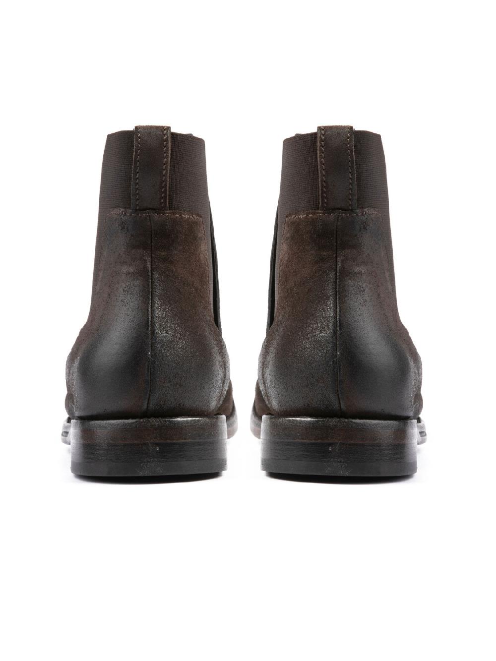 Silvano Sassetti Stivaletti in suede marrone Nuovo