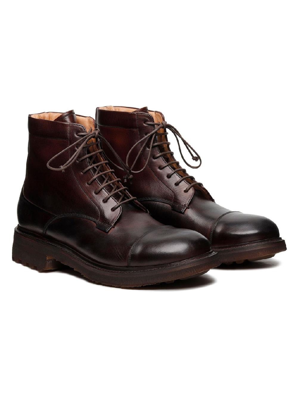 Silvano Sassetti Stivaletti St. Moritz in pelle testa di moro Shopping Online