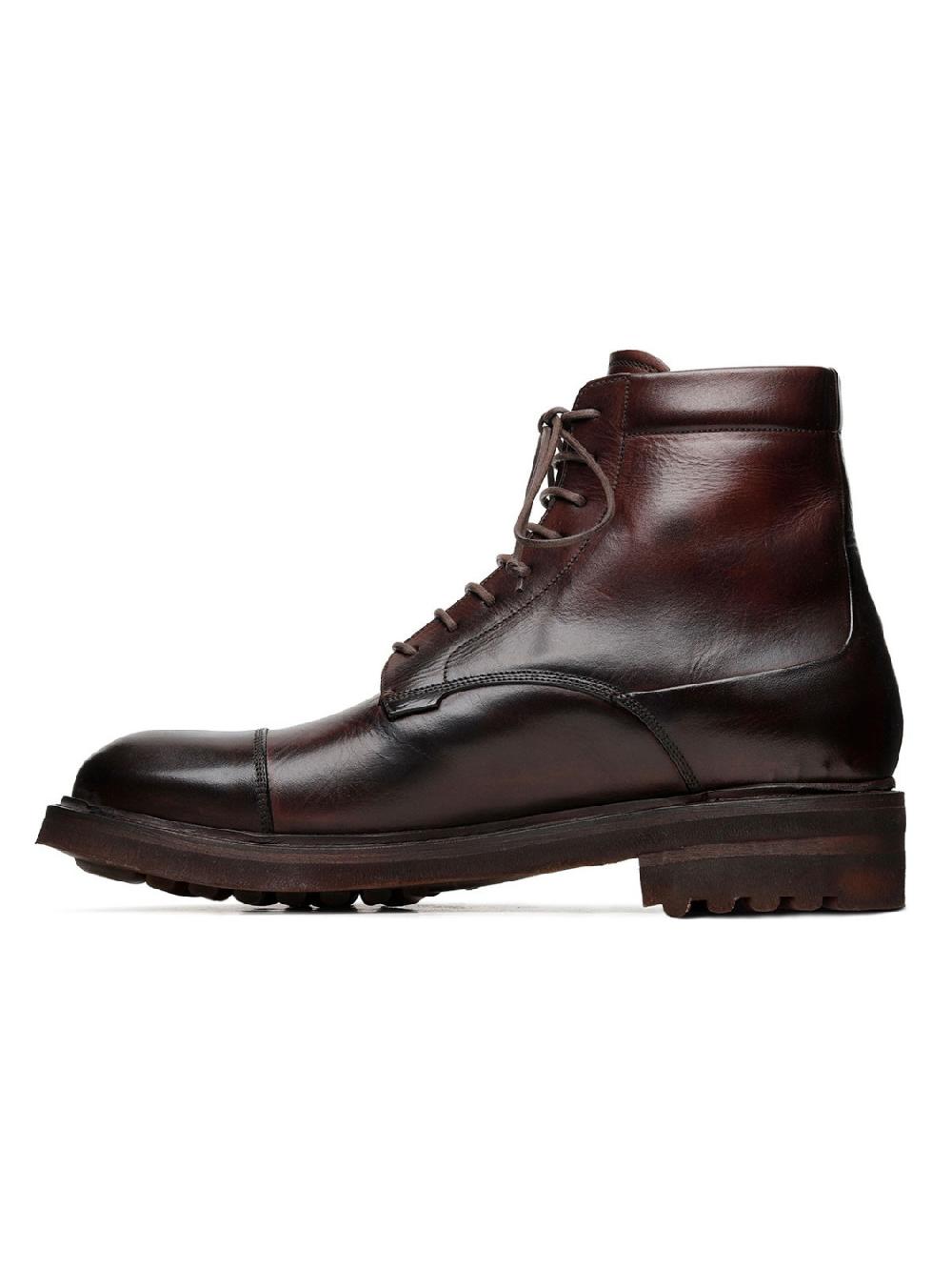Silvano Sassetti Stivaletti St. Moritz in pelle testa di moro Shopping Online