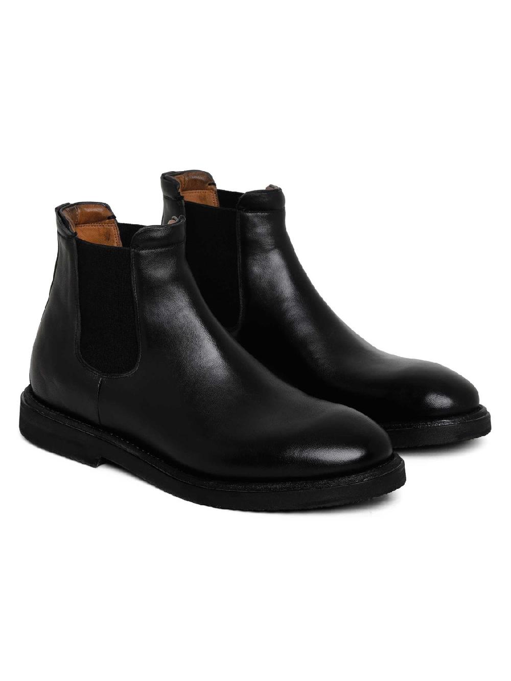 Silvano Sassetti Stivaletti Beatles in pelle nera Novità
