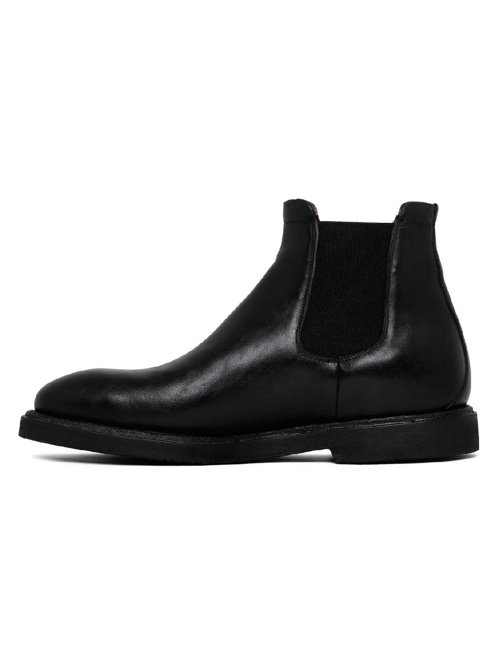 Silvano Sassetti Stivaletti Beatles in pelle nera Novità