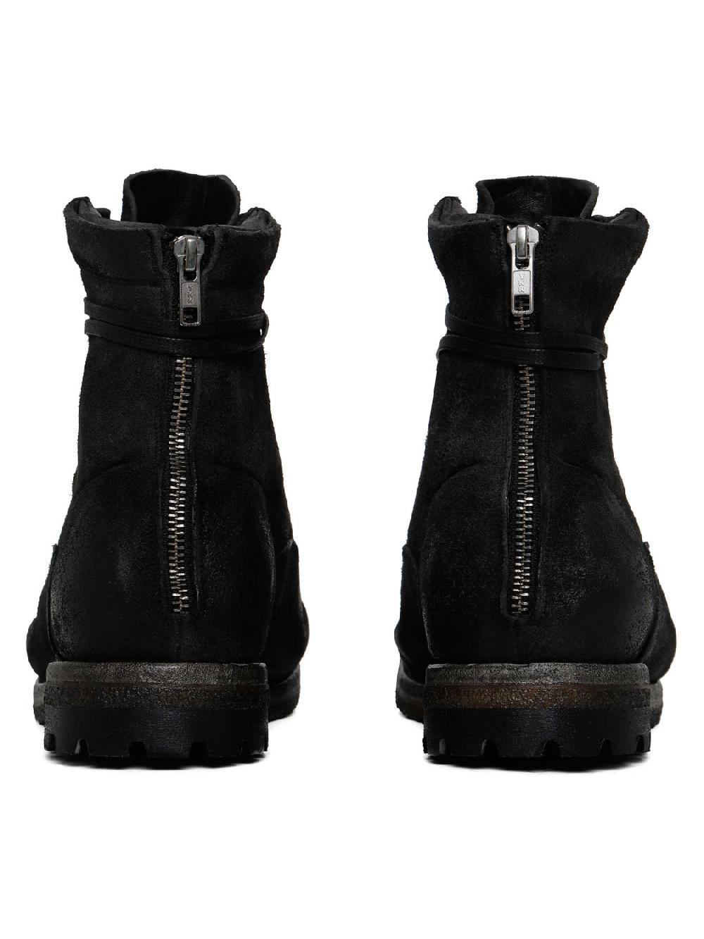 Silvano Sassetti Stivaletti in suede nero Presa