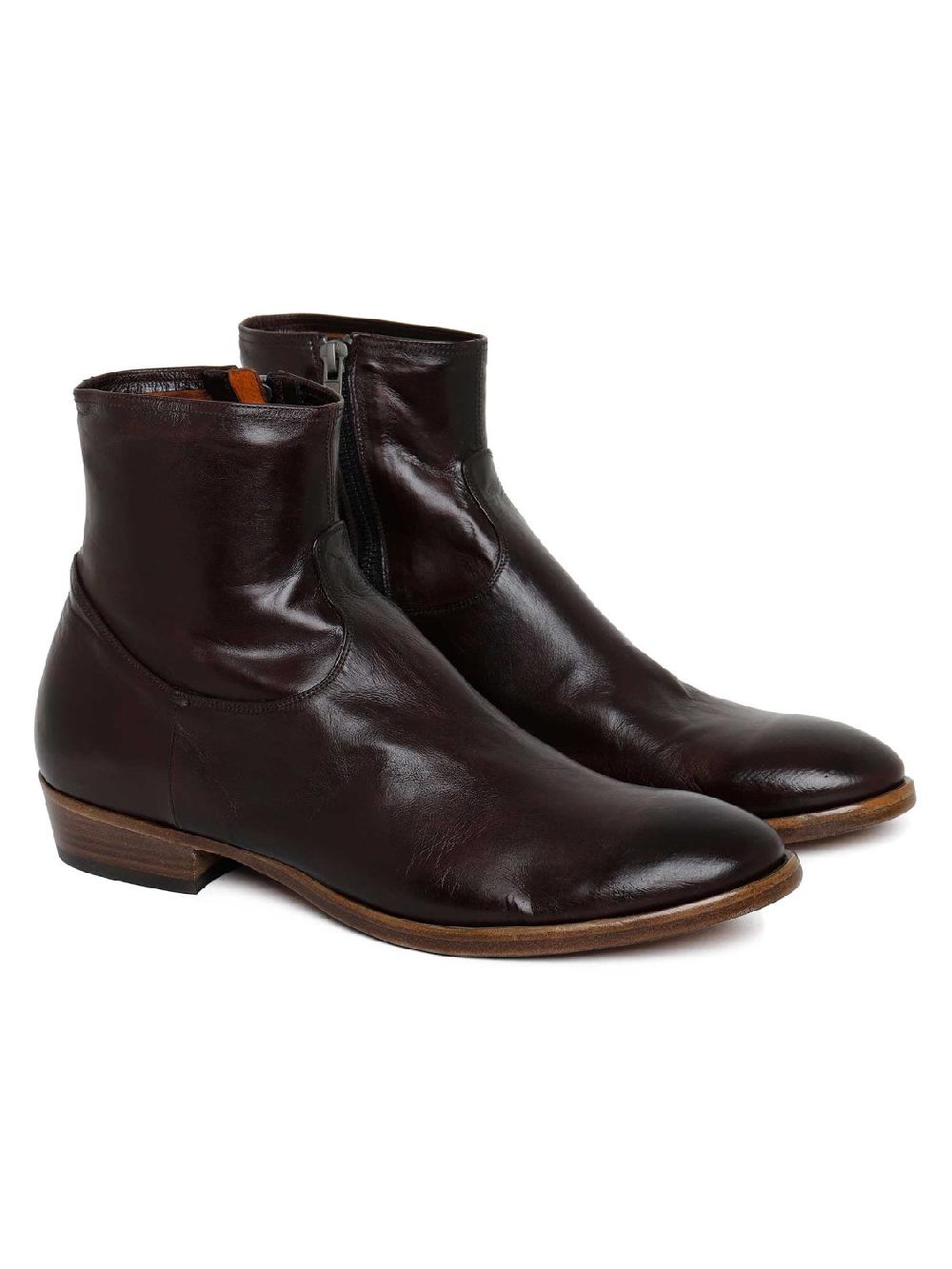 Silvano Sassetti Stivaletti in jagger marrone scuro Sconto