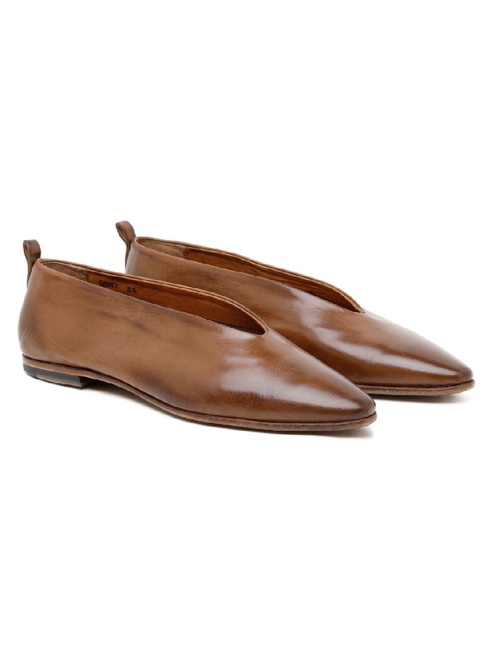 Silvano Sassetti Slippers in vitello spazzolato marrone Offerta speciale