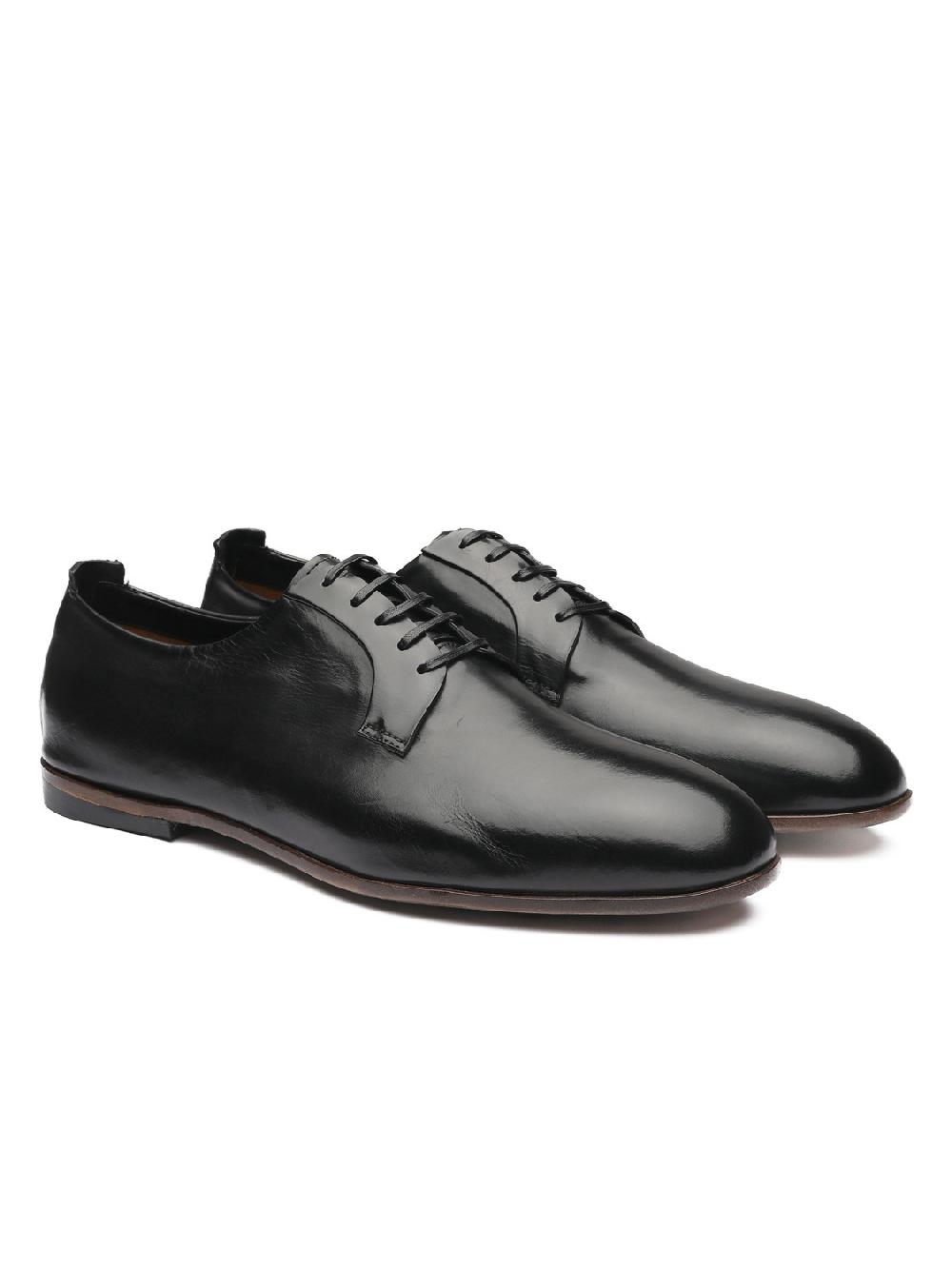 Silvano Sassetti Scarpe Derby in pelle nera Comprare a buon mercato