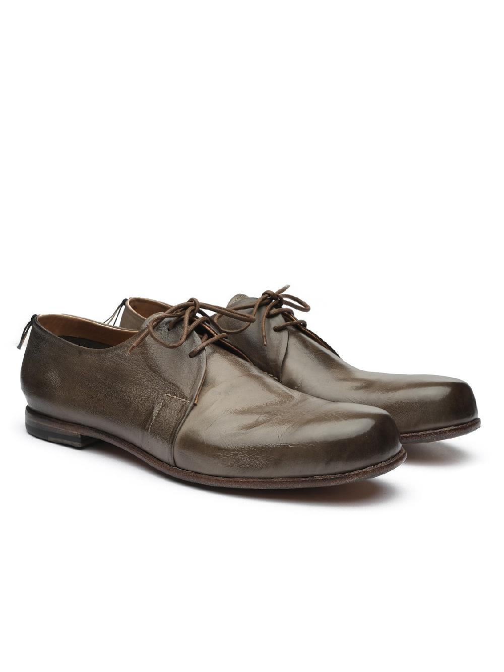 Silvano Sassetti Scarpe Derby in pelle grigia Grande vendita
