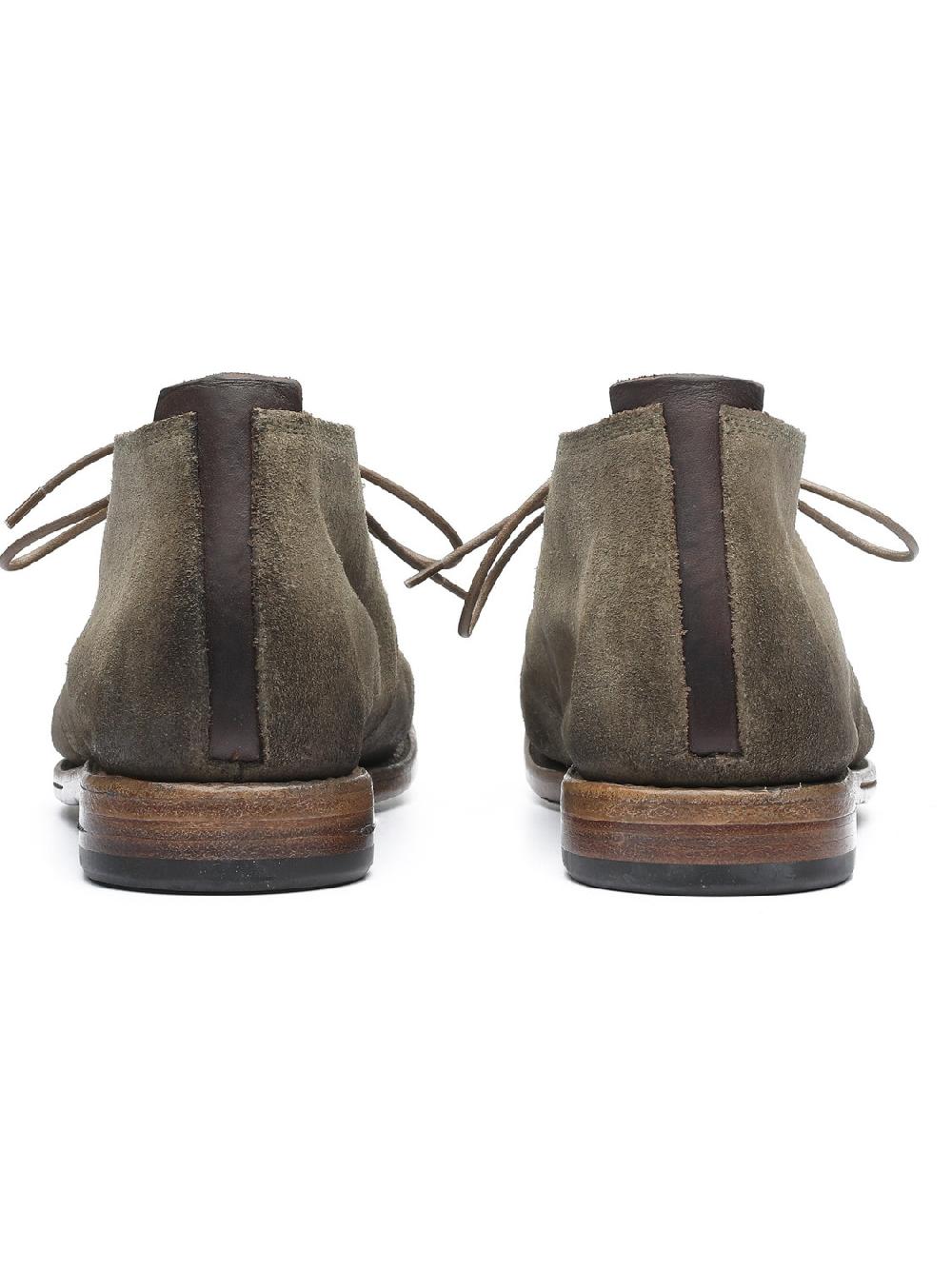 Silvano Sassetti Stivaletti in suede color kaki Vendite stagionali