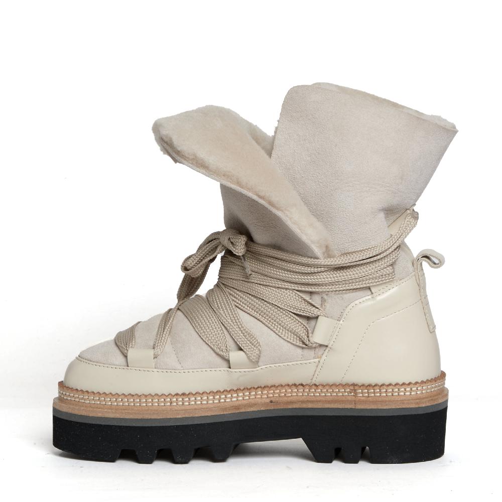 Sorelle Perego stivaletto montone beige Acquista Ora